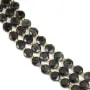Astrophyllite flat faceted round 8.5mm x 38cm (36pcs)