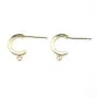 Pin Creole to decorate 11mm - Gold x 2pcs