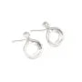 Orecchino a perno per cabochon ovale 6x8mm - Argento 925 Rodiato x 2 pezzi