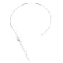 Adjustable bracelet 0.9mm with screw clasp and extension chain - Rhodium-plated 925 Silver x 1pc