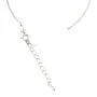 Adjustable bracelet 0.9mm with screw clasp and extension chain - Rhodium-plated 925 Silver x 1pc