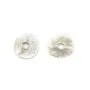 Textured round disc 6mm - 925 Silver x 4pcs