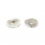 Textured round disc 6mm - 925 Silver x 4pcs