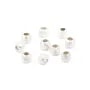 Diamond-cut round beads 2.5mm - Sterling Silver x 20pcs