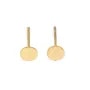 Ohrringstift Cabochon-Fassung rund 5mm - Gold x 4 Stück