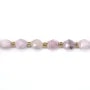Kunzite olive facetté 6x8mm x 39cm
