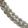 Olivgrüner facettierter Labradorit 5x6mm x 38cm (46 Stück)