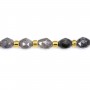 Cordierite (Iolite) olive faceted 5x6mm x 38cm (48 pieces)