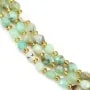 Faceted olive chrysoprase 5x6mm x 38cm (49 pieces)