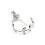 Bélière laurel para perla semipreciosa (10mm) - 21mm - Plata de ley 925 rodinada x 1ud