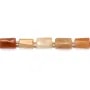 Aventurina naranja barroca 7x11mm x 40cm (28uds)