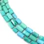 Turchese ricostruito barocco 7x11mm x 40cm (29 pezzi)