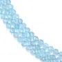 Beheizter facettierter Topas, rund, 6 mm x 38 cm.