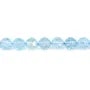 Beheizter facettierter Topas, rund, 6 mm x 38 cm.