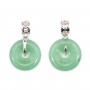 Attache pendentif para Donut (14mm) - 3.8x15mm - Prata 925 rodinada x 1 unidade