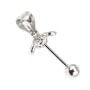 Asola a fiore per perla completamente forata (12mm) - 26mm - Argento 925 rodio x 1pz