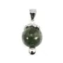 Bail flower for fully drilled bead (12mm) - 26mm - Rhodium plated 925 Silver x 1pc