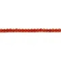 Faceted round carnelian 2mm x 40cm