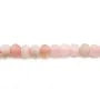 Opal in rosa Farbe, facettiert in Scheibenform, 4 * 2.5mm x 33cm
