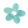 Cabujón de Amazonita de Perú ovalado plano 13x18mm x 1ud.