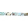 Larimar in barocker Form 7x11mm x 40cm