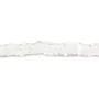 Cristal de roche, forme rondelle carré, 2.5x4.5mm x 38cm