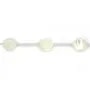 Nacre blanche en forme de rose sur fil 12mm x 40cm