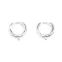 Crioulo Dorminhoco para decorar 14mm - Prata 925 rodinada x 2pcs