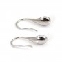 Uncinetto stilizzato per semi percé - 20mm - Argento 925 rodio x 2pz