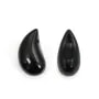 Obsidiana gota semi perfurada 10x20mm x 1 unidade