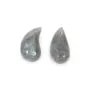 Labradorit Tropfen semi durchbohrt 10x20mm x 1 Stk.