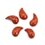 Colgante de jaspe rojo en forma de gota de 10x20mm x 1 pieza