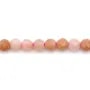 Avventurina rosa rotonda sfaccettata 2mm x 39cm