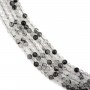 Quarzo rutilo nero tondo 3mm x 39cm