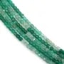 Agata verde sfumata cubo sfaccettato 2.5mm x 39cm