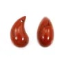 Anhänger Roter Jaspis Tropfen 10x20mm x 1 Stk.