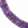 Ametista redonda - Heishi - 2x6mm x 39cm