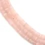 Quartz rose rondelle - Heishi - 2x6mm x 39cm