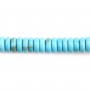 Howlith gefärbt Türkis Scheibe - Heishi - 2x6mm x 39cm