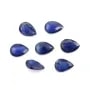 Zaffiro naturale incastonato, taglio a pera 5x7mm x 1pz