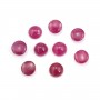 Cabochon Rubino tondo 4-5mm x 1pz