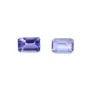 Tanzanite da incastonare, taglio smeraldo 4x6mm x 1pz