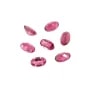 Turmalina rosa engastada, tamanho oval 3x5mm x 1 peça