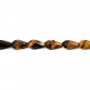 Ojo de tigre gota facetado 6x9mm x 39cm