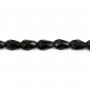 Obsidian Tropfen facettiert 6x9mm x 39cm