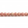 Rose rhodochrosite, heart-shaped, 6mm x 39cm