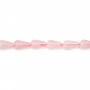 Cuarzo rosa gota 6x9mm x 40cm