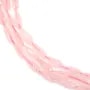 Rosa Quarz Tropfen facettiert 6x16mm x 40cm