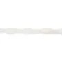 Weißer Jade-Tropfen, facettiert, 6x16mm x 39cm