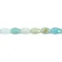 Amazonite goccia sfaccettata 6x9mm x 39cm